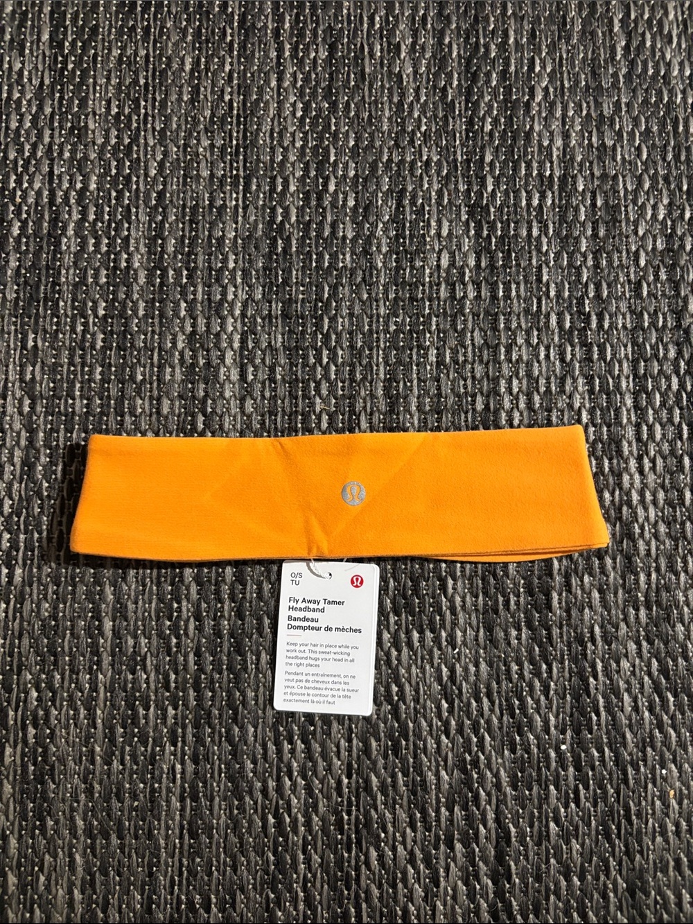 Lululemon Fly Away Tamer Headband NEW Tiger Orange